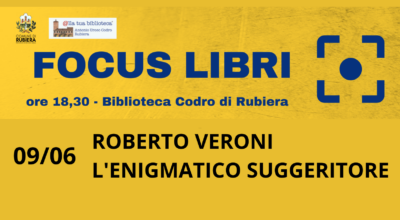 L’ENIGMATICO SUGGERITORE presentazione del libro con l’autore Roberto Veroni