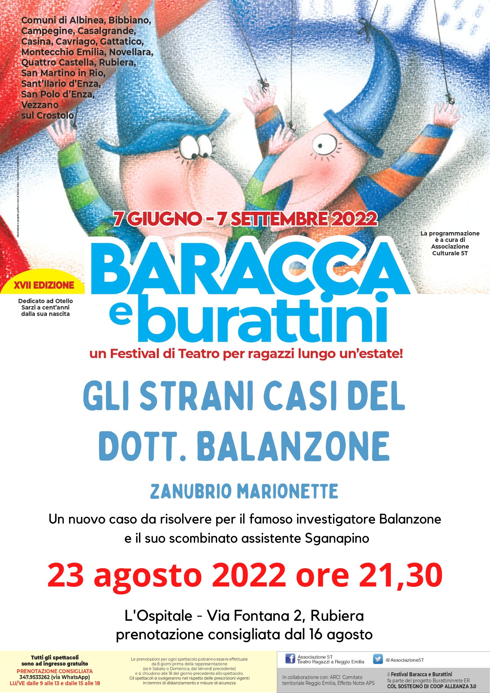 Spettacolo di burattini al Cassero