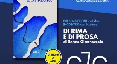 DI RIMA E DI PROSA |  Presentazione libro Renzo Giannoccolo