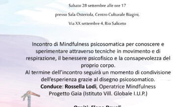 MINDFULNESS PSICOSOMATICA E CONDIVISIONE DELL’ESSERE