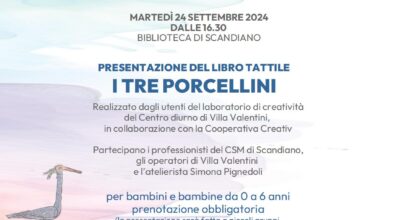 Presentazione del libro tattile “I tre porcellini”