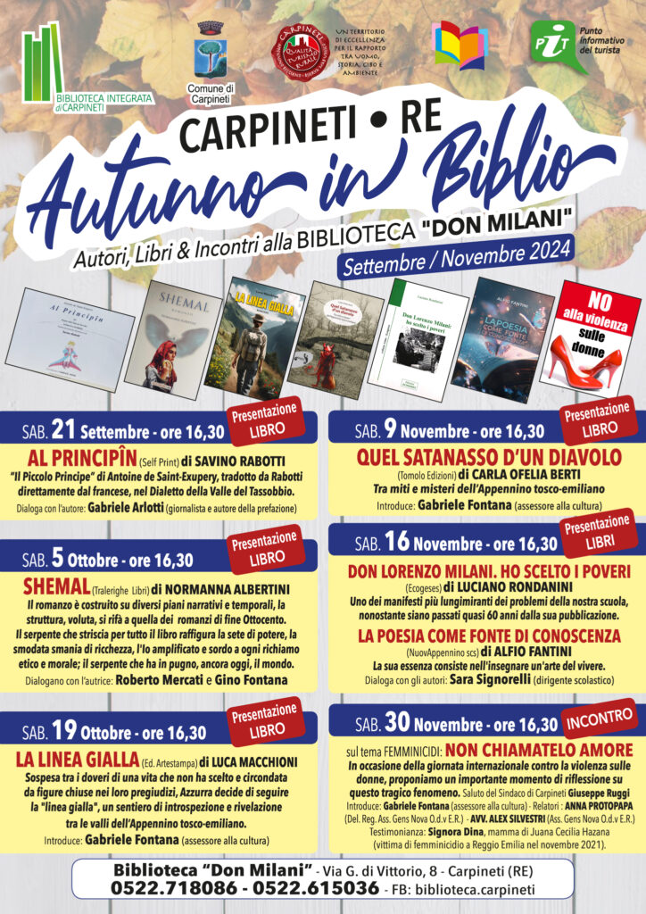 autunno in biblio carpineti 2024