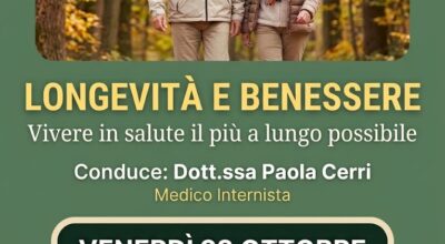 Salute e prevenzione a Casina: la Dottoressa Paola Cerri protagonista dell’incontro “Longevità e benessere”